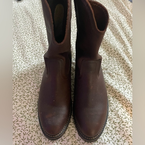 AdTec Men's 11" Ranch Wellington Classic Western Boots Leather Redteak Size 8.5 - Picture 2 of 10